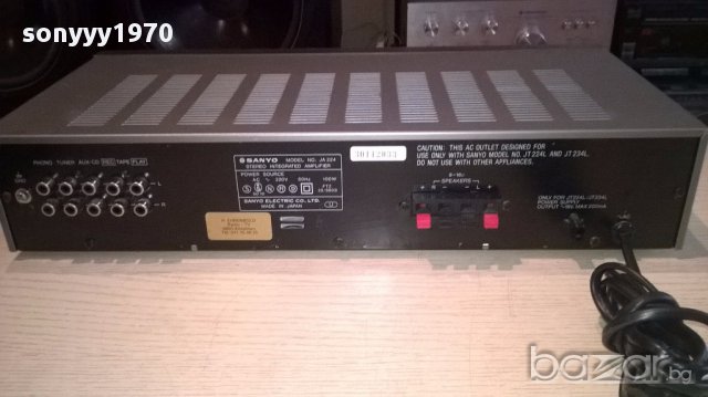 Sanyo-amplifier-made in japan-здрав-внос швеицария, снимка 11 - Ресийвъри, усилватели, смесителни пултове - 13891335