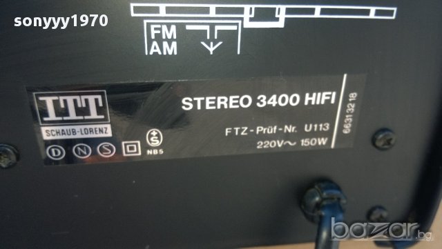 itt schaub-lorenz 3400 hi-fi-stereo receiver-внос швеицария, снимка 14 - Ресийвъри, усилватели, смесителни пултове - 11380246