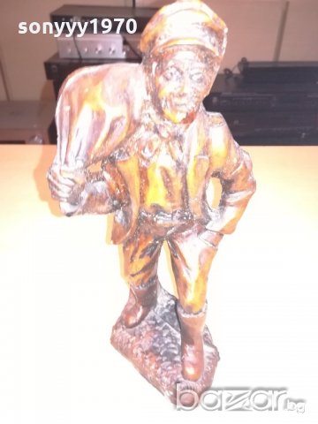 ретро фигура-човек с торба-25х13х13см-внос швеицария, снимка 10 - Колекции - 20759642