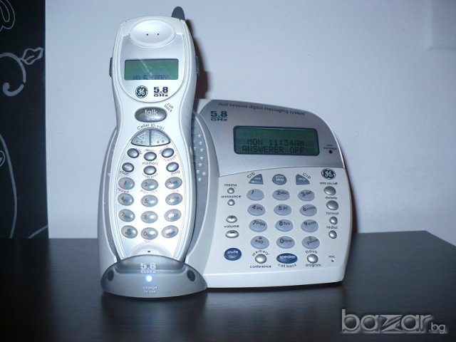 Телефон General Electric 5.8 GHz, снимка 2 - Стационарни телефони и факсове - 7258496