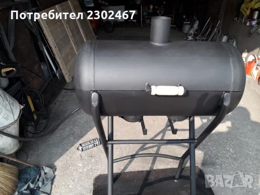 Продавам ръчно изработено барбекю с регулиране на въздуха и краката подходящо за дома и градината , снимка 3 - Барбекюта - 25600003