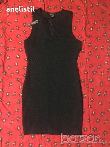 Нова къса черна рокля с етикет, снимка 2 - Рокли - 19986937