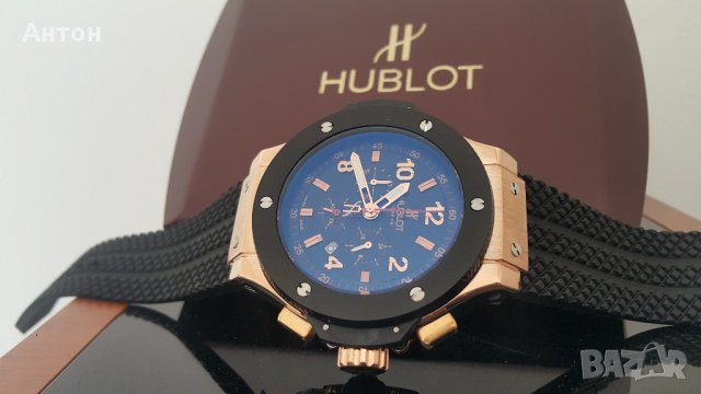Hublot Модел Gold BIG BANG мъжки стилен часовник, снимка 2 - Мъжки - 21641358