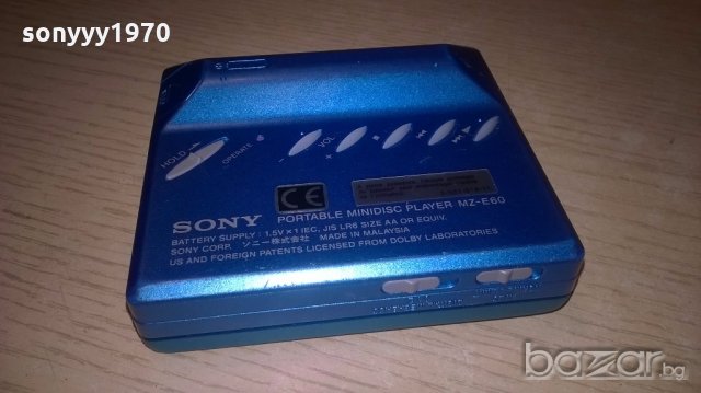 Sony mz-e60-portable minidisc player-внос швеицария, снимка 8 - Ресийвъри, усилватели, смесителни пултове - 18474083