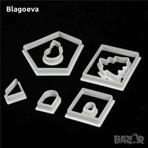 Резци за Коледна къщичка – 8 части, снимка 8 - Форми - 22992954