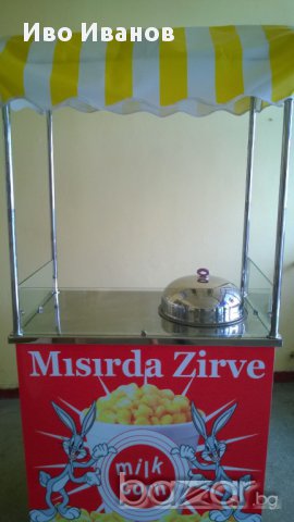 Продавам количка за царевица на пара, снимка 2 - Колички за царевица - 10947083