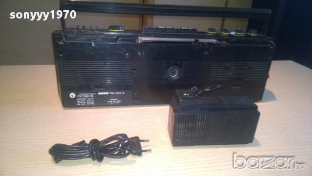 вега рм-250c-5-руски стерео касетофон+оригинален адаптор, снимка 7 - Радиокасетофони, транзистори - 10834736