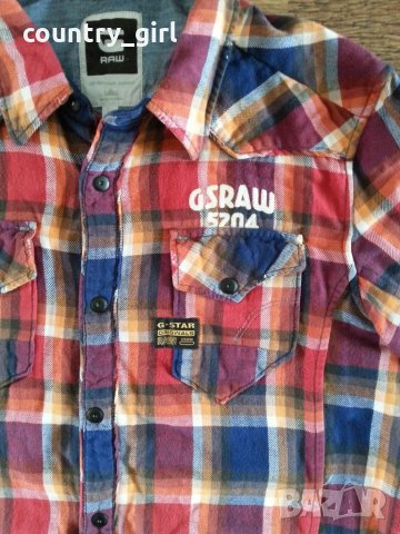 g-star midnight bergen shirt - страхотна мъжка риза, снимка 2 - Ризи - 23276763