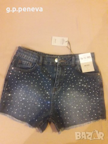  Дънкови къси панталони , снимка 2 - Къси панталони и бермуди - 25736844