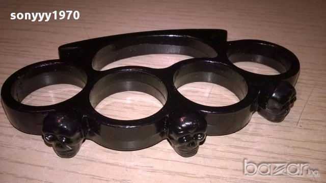 Бокс-черен масивен с черепи-11/7/1см-внос швеицария, снимка 6 - Антикварни и старинни предмети - 15723040