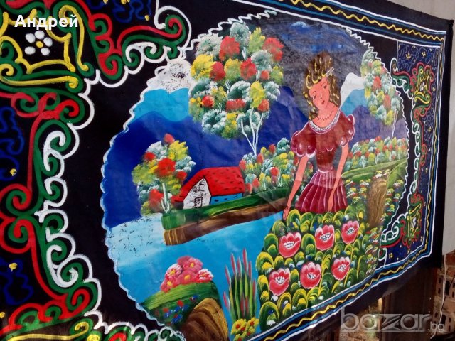 Старинен ковьор,покривка за стена, снимка 4 - Антикварни и старинни предмети - 19177821