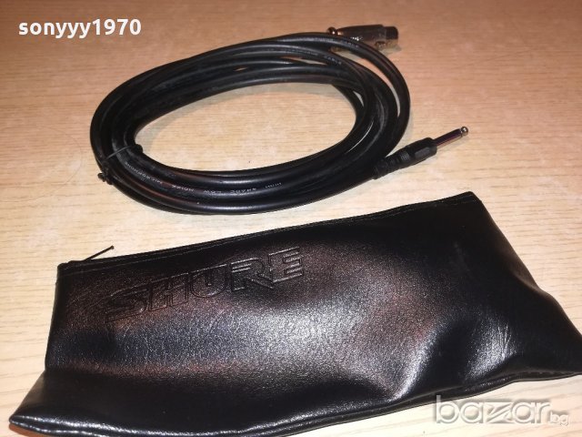 shure кожен калъф+кабел-нови-ВНОС-ШВЕИЦАРИЯ, снимка 4 - Микрофони - 20575726