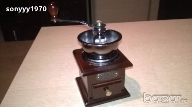 ретро мелница-15х10х10см-внос франция, снимка 2 - Антикварни и старинни предмети - 20049355