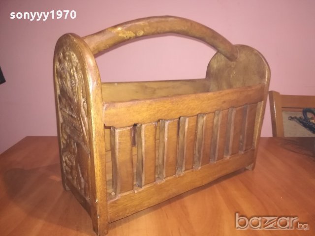 ретро колекция с дърворезба-40х38х20см-внос швеицария