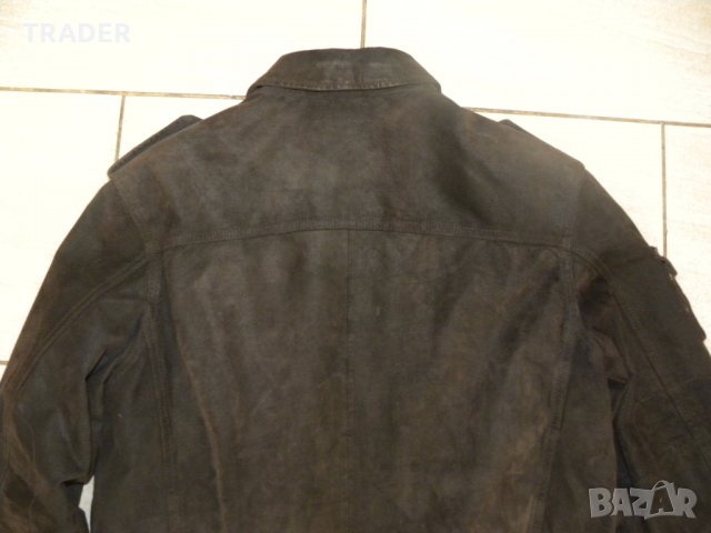 Мъжко кожено яке естествена кожа  велур, снимка 9 - Якета - 22988342