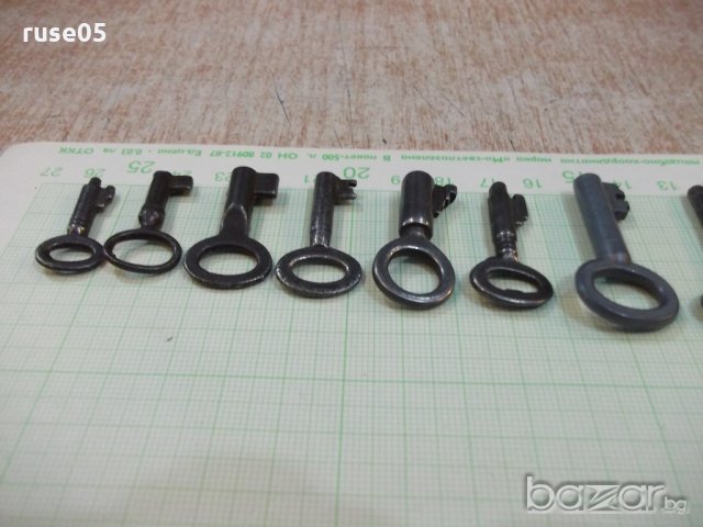 Лот от 13 бр. стари ключета за ключалки, снимка 6 - Други ценни предмети - 19956108