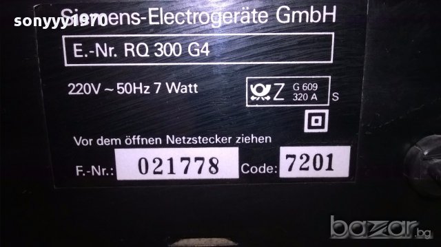 Siemens rq300g4/equalizer+rv300n4/amplifier-germany-внос швеицария, снимка 9 - Ресийвъри, усилватели, смесителни пултове - 13853160
