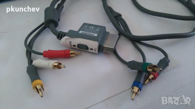 AV кабел за XBOX 360 със S-video или component signal, снимка 3 - Аксесоари - 24940781