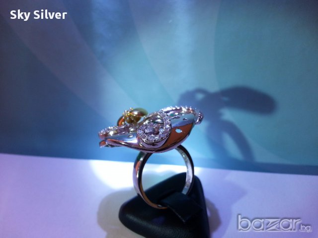 Сребърен пръстен „Сложната жена“, снимка 4 - Пръстени - 16012986