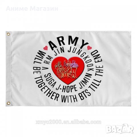 Знаме BTS ARMY, снимка 1 - Пана - 24580892