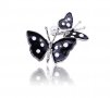 Брошка черни пеперуди, снимка 4