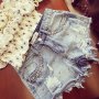 Къси панталонки дънки Zara Guess, снимка 1 - Дънки - 17934033