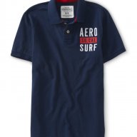 [-40%] Aéropostale - аero so. cal surf jersey polo, снимка 1 - Тениски - 11187530