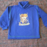 Ватирано детско поло в турско синьо с щампа, ново, номер 30 , снимка 3 - Детски Блузи и туники - 15551303
