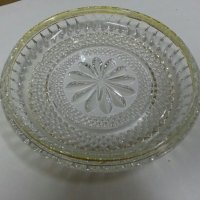 кристална купа чиния , снимка 5 - Чинии - 25134549