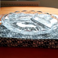 Нова кристална купа, кристална бонбониера, за лед, кристален ордьовър, салатиера, чиния, пепелник, снимка 4 - Чинии - 15558775