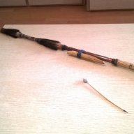Древно африканско оръжие с стрела-бамбук-резба-внос швеицария, снимка 8 - Антикварни и старинни предмети - 17502328