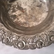 посребрена метална купа, снимка 2 - Антикварни и старинни предмети - 17782165