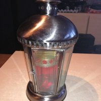 иноксов фенер с стъкла-за свещ-внос холандия-34х19см, снимка 14 - Колекции - 20893381