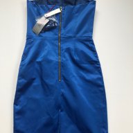 Нова синя дамска рокля, с етикет, снимка 4 - Рокли - 18147881