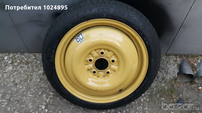 Резервна гума патерица 15, 16, 17, 18цола 5х114.3 за хонда, мазда, нисан и др. , снимка 1
