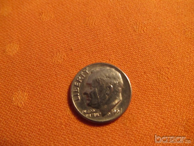 Монета ONE DIME 1967г за колекционери и ценители , снимка 1