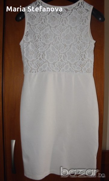 Бяла рокля с дантела H&M, снимка 1