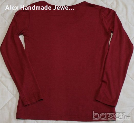 Нова блуза цвят бордо, снимка 3 - Блузи с дълъг ръкав и пуловери - 19887382