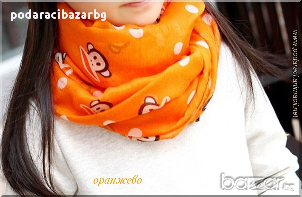 ШАЛ С МАЙМУНКИ , снимка 1