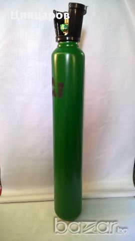 Аргонова газова бутилка с обем 10л.Бутилка заредена с Аргон 10л.Нова , снимка 6 - Други машини и части - 15504460