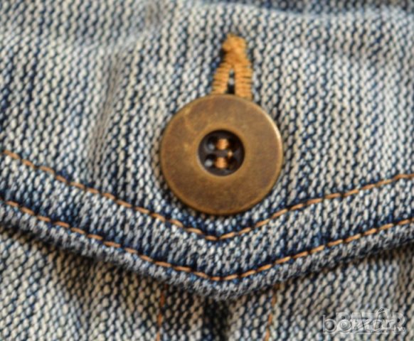 Mustang Jeans дамско дънково яке синьо месингови копчета , снимка 4 - Якета - 21721774