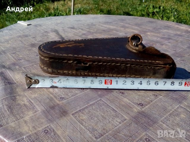 Стара кожена чантичка за велосипед,колело, снимка 3 - Антикварни и старинни предмети - 21636381