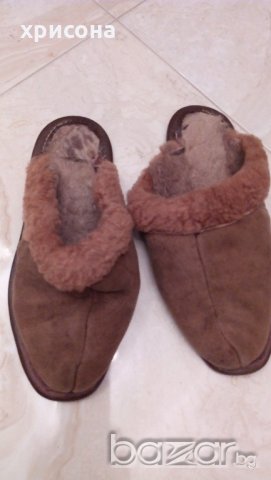 Дамски  чехли от естествена агнешка кожа, снимка 2 - Мъжки сандали - 19998962