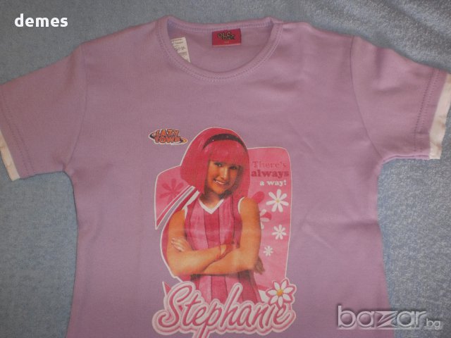 Лилава тениска със Стефани размер 164, нова, снимка 5 - Детски тениски и потници - 11095137
