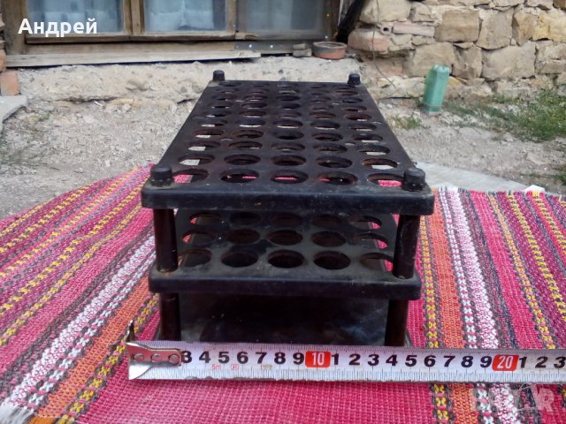 Стара стойка за епруветки, снимка 4 - Антикварни и старинни предмети - 22987886