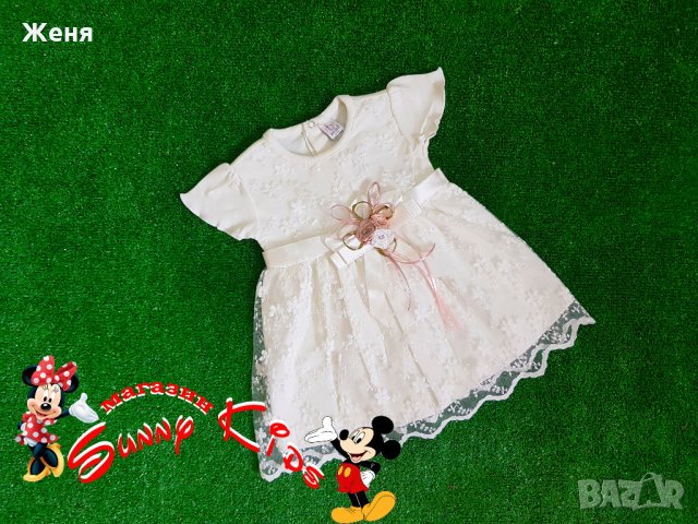 Дантелена рокля , снимка 1 - Бебешки рокли - 21782051
