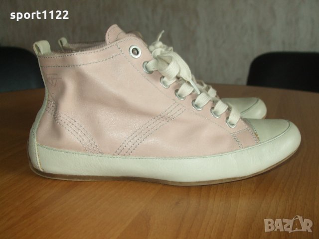 N40 Tamaris естествена кожа дамски боти, снимка 2 - Дамски боти - 22877510