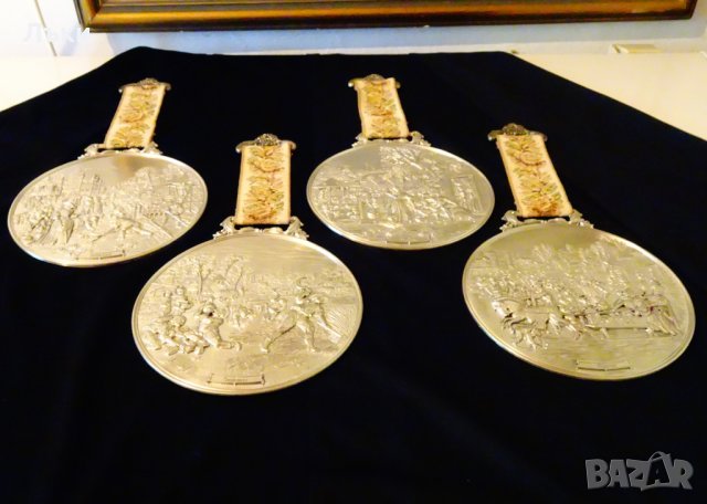 WMF релефно пано,картина от калай Есен. , снимка 13 - Антикварни и старинни предмети - 25555302