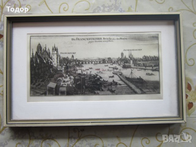 Уникална немска стара картина върху тъкана коприна , снимка 8 - Картини - 25406760