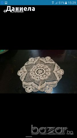 Красиви ръчно плетени каренца,салфетки, снимка 7 - Декорация за дома - 17110544